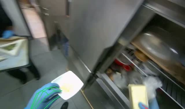 Taking components from refrigerator: egocentric robotics sample