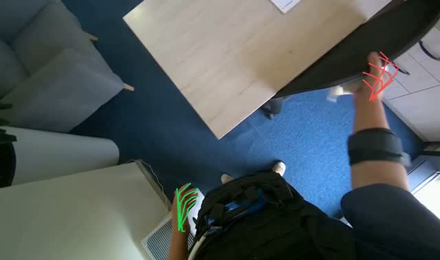 Wiping office chair: egocentric robotics sample
