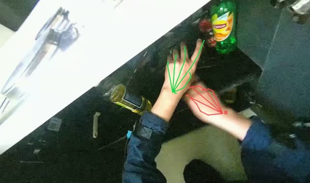Cleaning and organizing cabinet: egocentric robotics sample