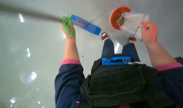 Mopping the floor: egocentric robotics sample