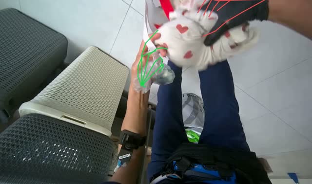 Sorting and bagging laundry: egocentric robotics sample