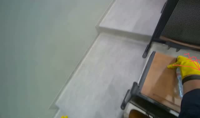 Folding desks and collecting bottles: egocentric robotics sample