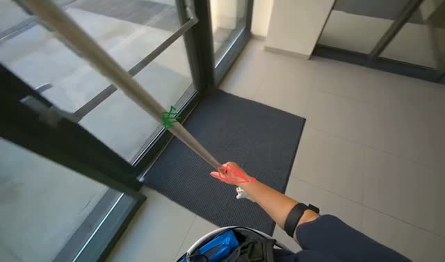 Cleaning glass windows: egocentric robotics sample