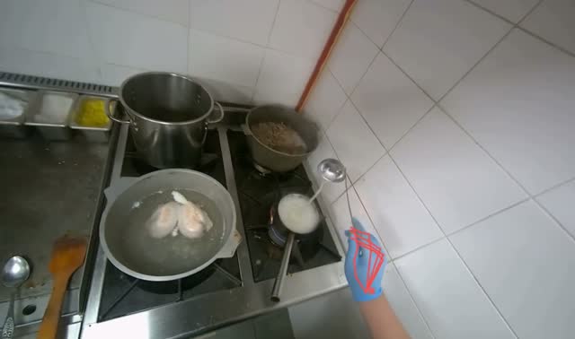 Cooking sauce on stove: egocentric robotics sample