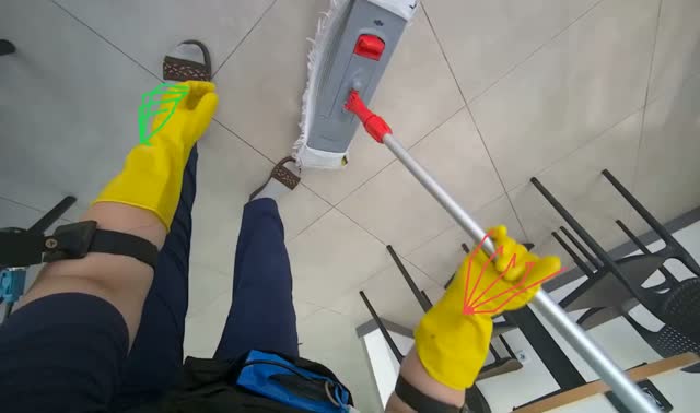 Mopping floor: egocentric robotics sample