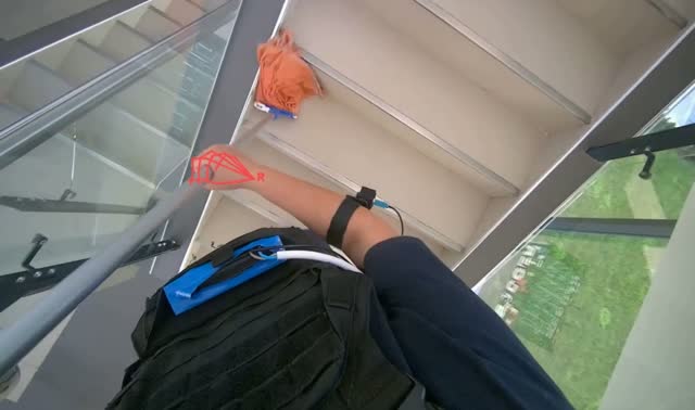 Mopping stairs: egocentric robotics sample