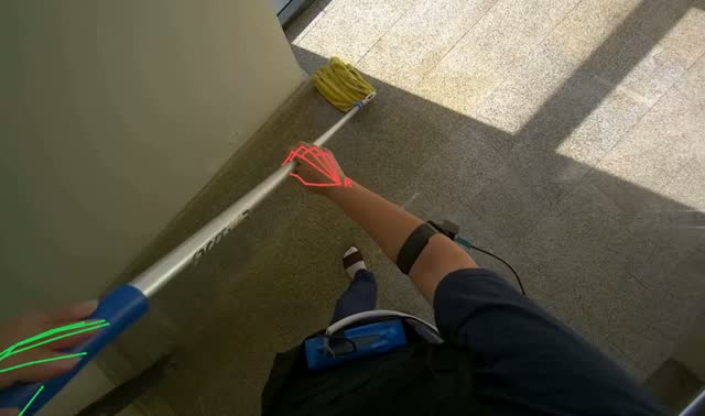 Mopping staircase: egocentric robotics sample