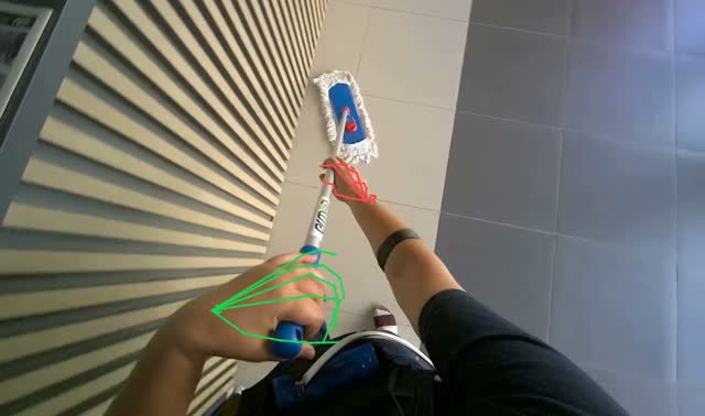 Mopping floor: egocentric robotics sample