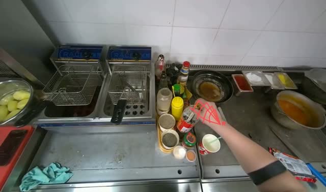 Handling kitchen supplies: egocentric robotics sample