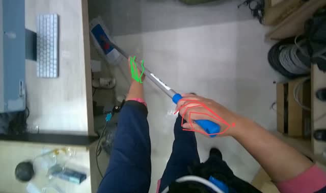 Mopping office floor: egocentric robotics sample
