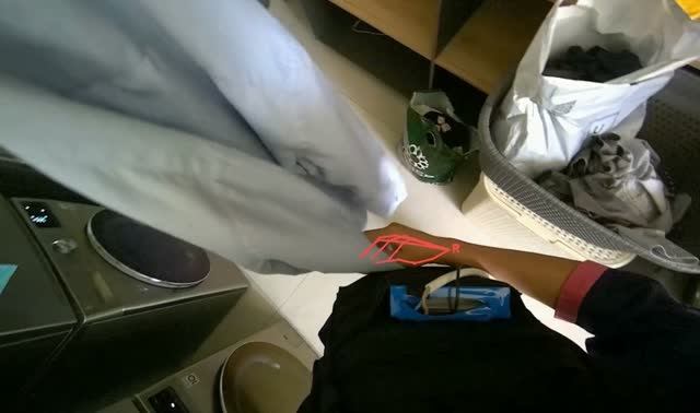 Folding and storing clothes: egocentric robotics sample
