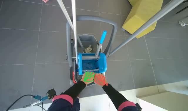 Wiping window frames and glass: egocentric robotics sample