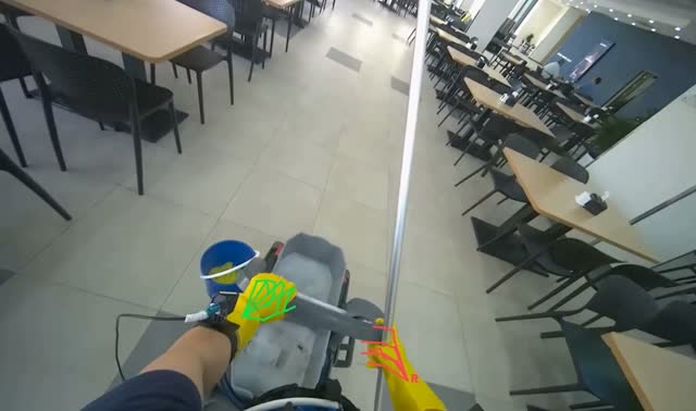 Changing mop head: egocentric robotics sample