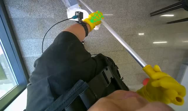 Mopping floor: egocentric robotics sample