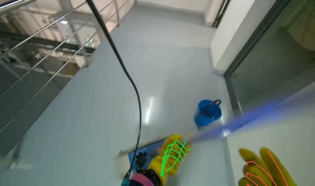Mopping floor: egocentric robotics sample