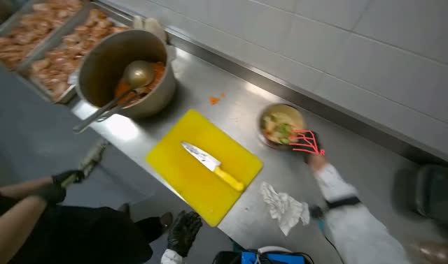 Wiping kitchen counter: egocentric robotics sample