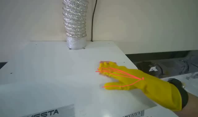 Scrubbing top of range hood: egocentric robotics sample