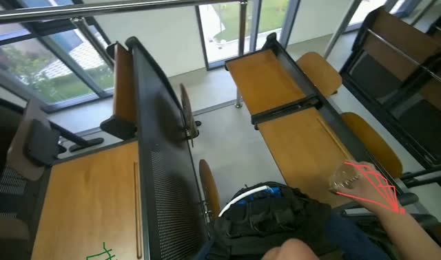 Collecting trash from desks: egocentric robotics sample