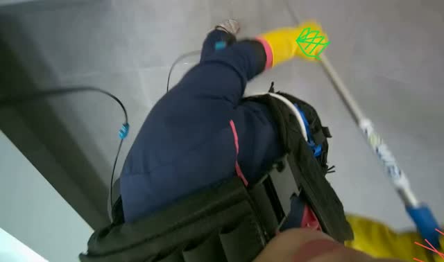 Mopping restroom: egocentric robotics sample