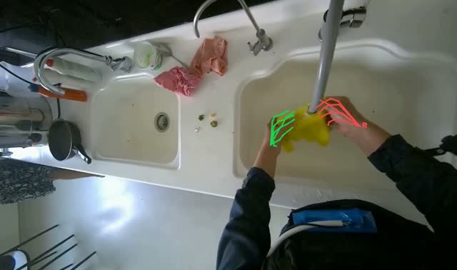Cleaning kitchen sink: egocentric robotics sample