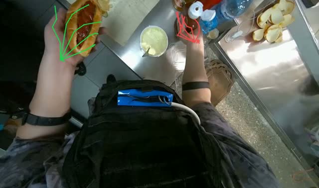 Preparing a hot dog: egocentric robotics sample