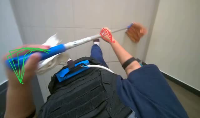 Mopping the floor: egocentric robotics sample