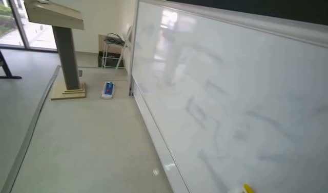 Wiping whiteboard: egocentric robotics sample