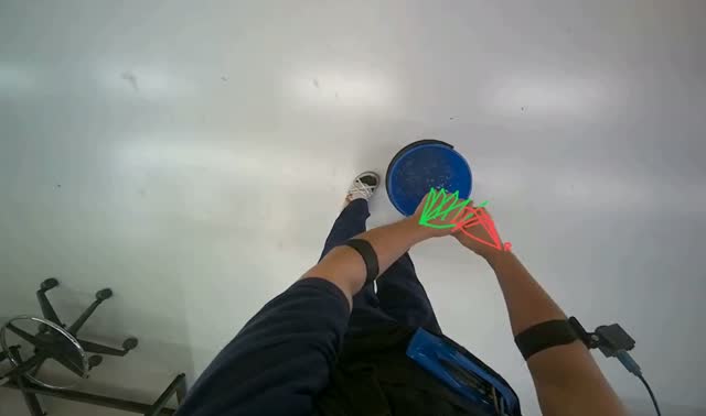 Preparing cleaning cloth: egocentric robotics sample
