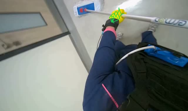 Mopping the floor: egocentric robotics sample