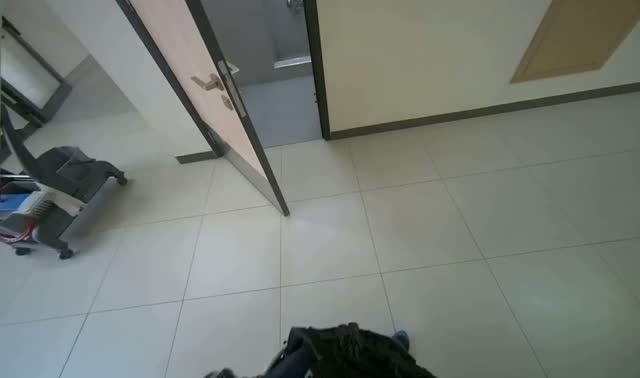 Servicing restroom trash bins: egocentric robotics sample
