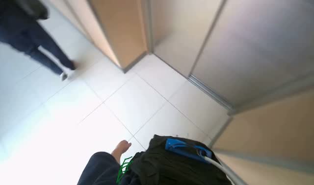 Wiping elevator buttons: egocentric robotics sample
