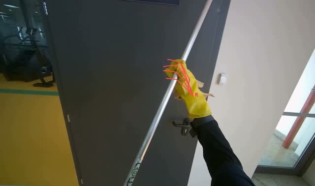 Cleaning gym windows: egocentric robotics sample