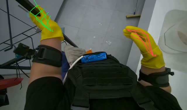 Organizing and wiping shelf: egocentric robotics sample