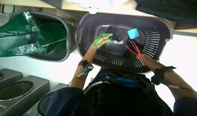 Sorting clothes from laundry basket: egocentric robotics sample