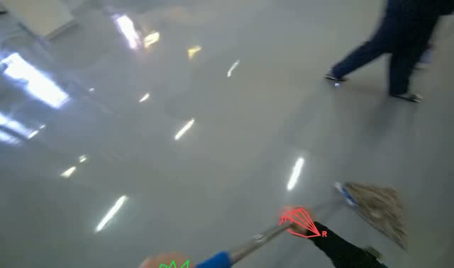 Mopping the floor: egocentric robotics sample
