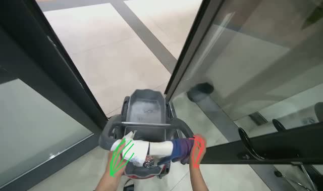 Mopping office floor: egocentric robotics sample