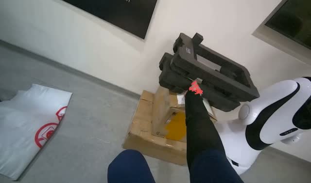 Clearing and organizing office space: egocentric robotics sample