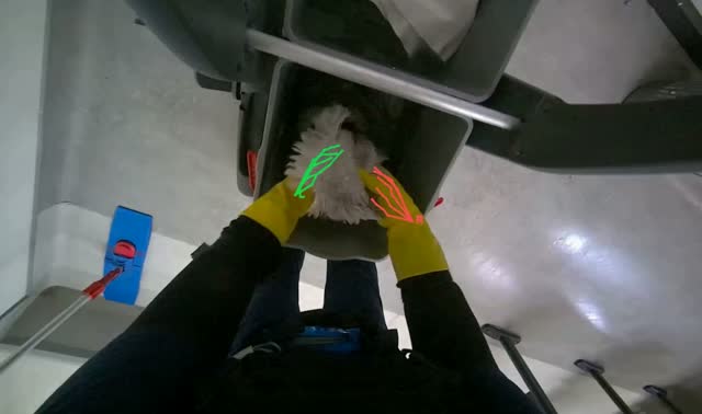 Washing and wringing mop head: egocentric robotics sample