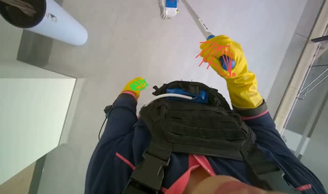 Mopping floor: egocentric robotics sample