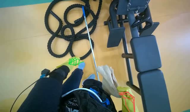 Preparing cleaning tools: egocentric robotics sample