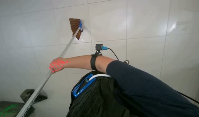 Changing mop head: egocentric robotics sample