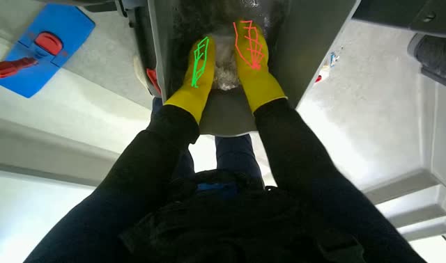 Washing and wringing mop head: egocentric robotics sample