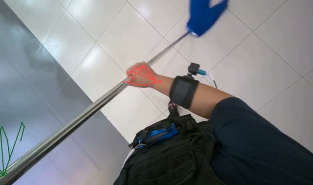 Mopping the floor: egocentric robotics sample