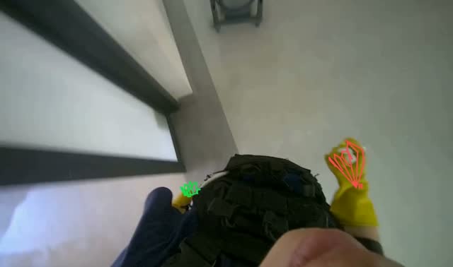 Emptying trash bins and collecting litter: egocentric robotics sample