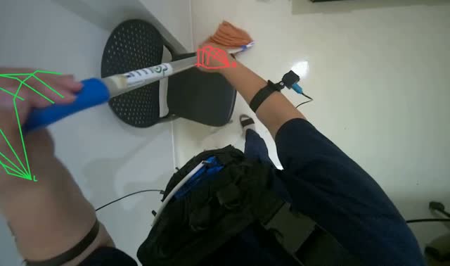 Mopping tiled floor: egocentric robotics sample