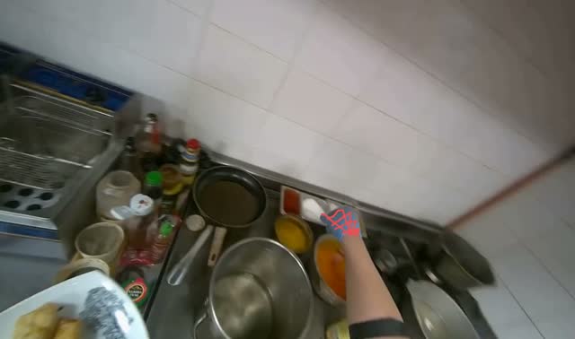 Frying and arranging meals on serving trays: egocentric robotics sample