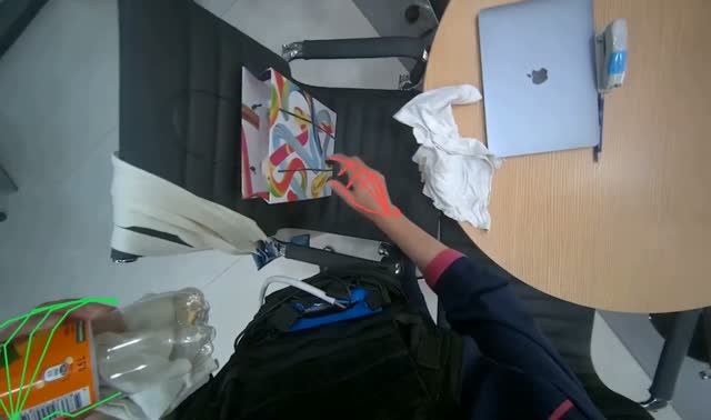 Wiping office table and chairs: egocentric robotics sample