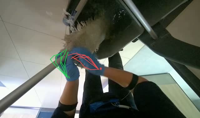 Wringing mop in bucket: egocentric robotics sample