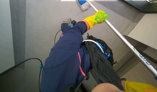 Mopping floor: egocentric robotics sample
