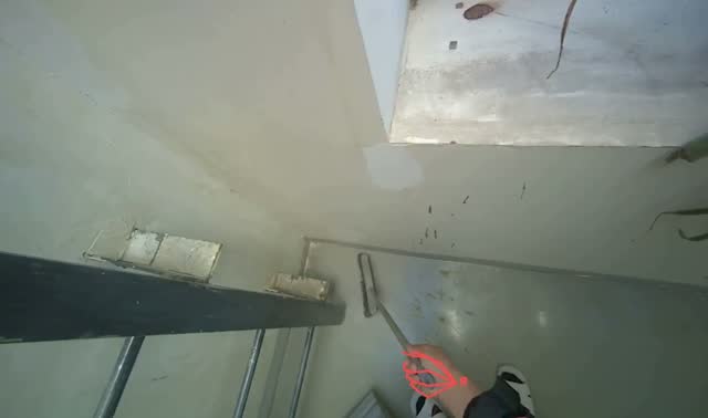 Sweeping floor with brush and dustpan: egocentric robotics sample